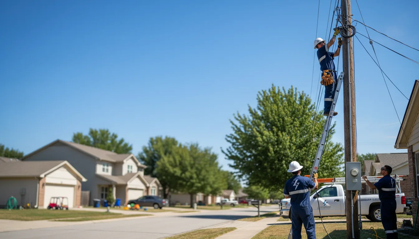 Residential electrician providing installation services in Burlington Flats, NY